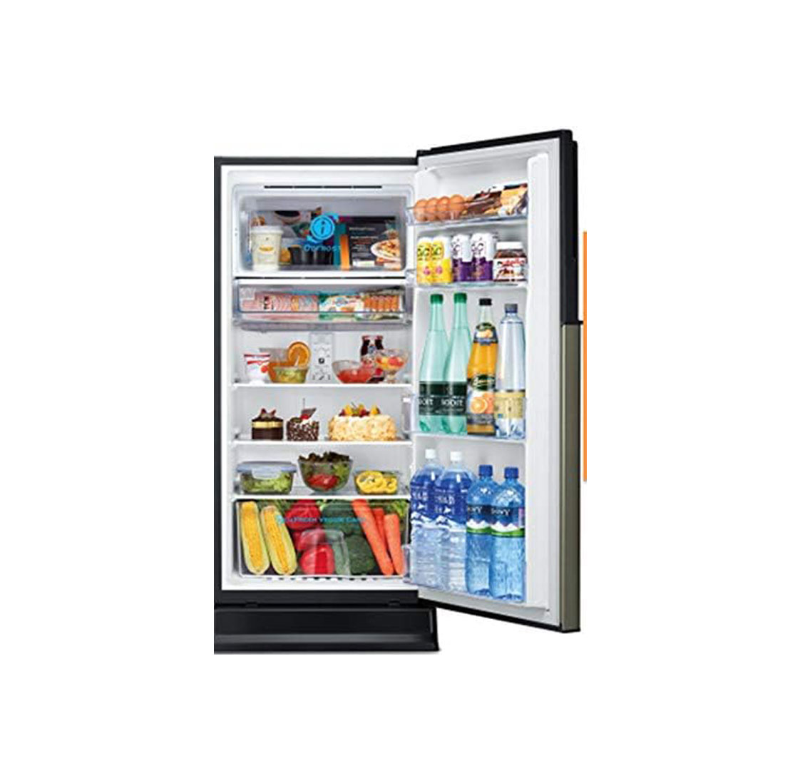 Hitachi 187L Single Door Refrigerator-Platinum Silver (R200EUK9PSV